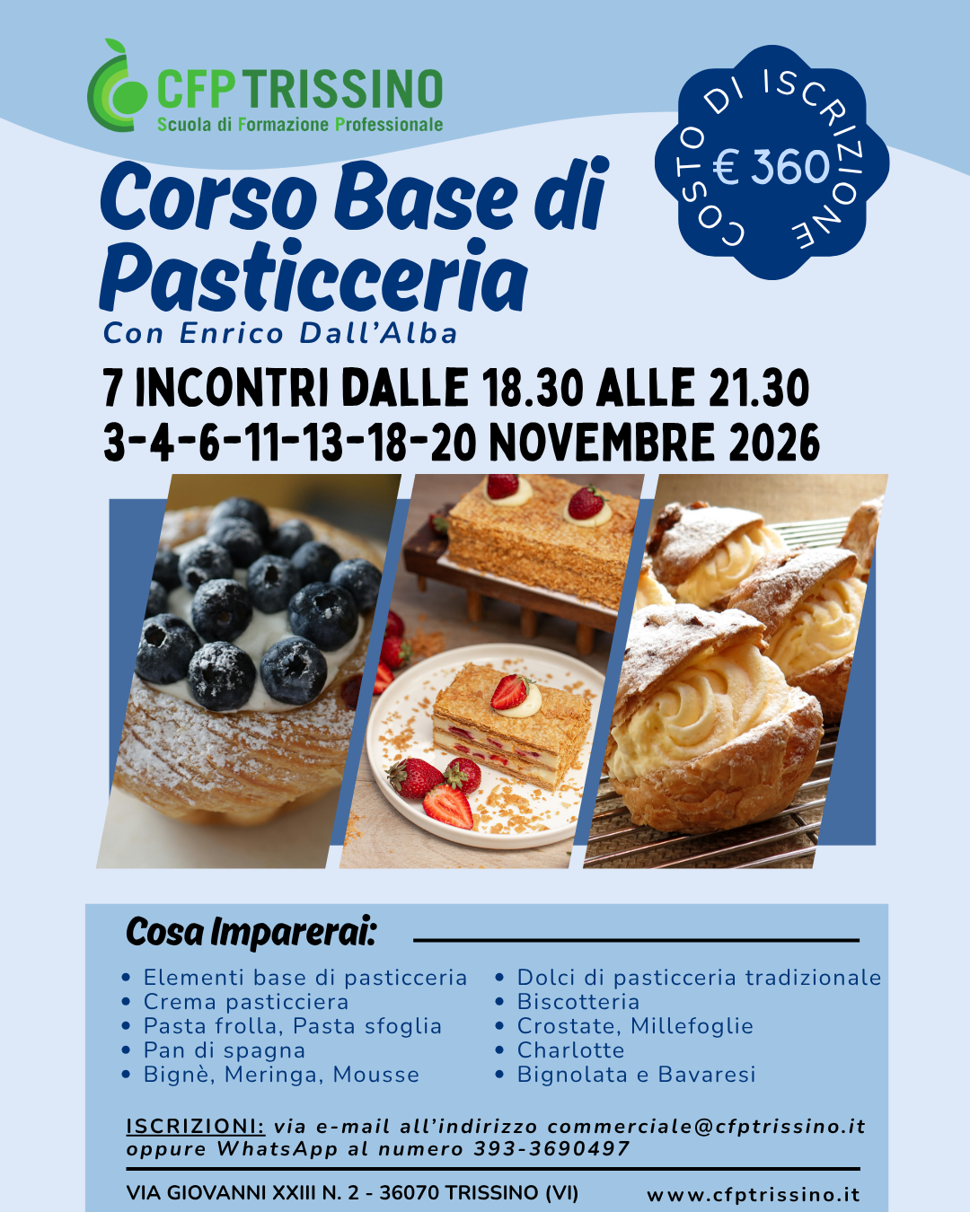  Corso Base di Pasticceria 
